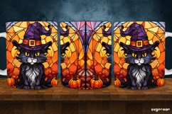 Stained Glass Halloween Mug Wrap | 11 Oz | Sublimation Product Image 2
