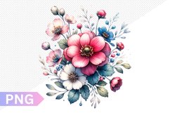Flowers Sublimation - Clipart PNG Design Product Image 1