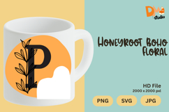 Honeyroot Boho Floral Monogram Product Image 1