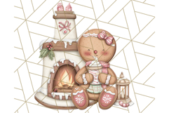 Gingerbread People Clipart, Cute Cookie PNG Illustrations Product Image 4