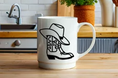 Cowboy boots svg, cowboy hat Rodeo cricut, cowboy silhouette Product Image 7