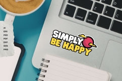 Simply Be Happy - SVG Design Product Image 16