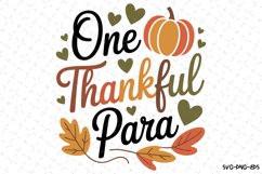 One Thankful Para Svg | Halloween Svg | Svg Cut Files Product Image 1