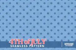 American 4th of July Coquette Polka Dot Seamless Pattern DTF Product Image 1