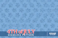 American 4th of July Patriotic Fireworks Seamless Pattern Product Image 1