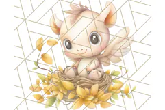 Woodland Nursery Baby Animals And Fantasy Forest PNG Clipart Product Image 4