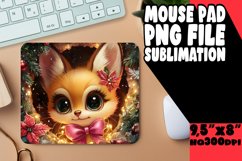 Radiant Desk Mat Sublimation, Christmas Animals Product Image 1