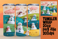 SLEEK PNG Tumbler Design 20oz , Holiday Product Image 1