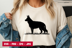 Dog German Shepherd Pose SVG Product Image 1
