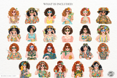 Summer 1950 Girls Clipart Product Image 4
