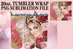 PRESENT OF SERENITY 20oz TUMBLER WRAP, Love Girl Product Image 1