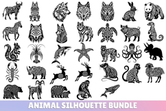 449 Animal Silhouette Stencil Bundle SVG, Celtic, Floral Product Image 16