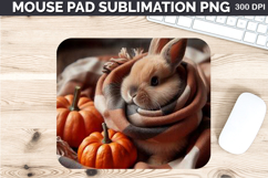 Watercolor Squirrel Mouse Pad Sublimation - Thanksgiving PNG Product Image 1