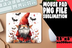 Halloween Magic Mouse Pad Design with Gnome Cozy Vibes PNG Product Image 1
