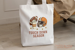 Touch Down Season PNG Fall Football Sublimation Design Game Product Image 4