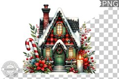 Christmas House Sublimation - Clipart PNG Design Product Image 1