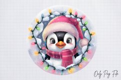 3D Pink Christmas Ornament Break clipart png Product Image 1