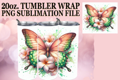 Joyful Colors 20oz tumbler wrap, Butterfly Product Image 1