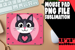 cheerful Desk pad PNG magic, Cute Cat Product Image 1