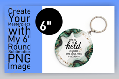 Chic Keychain Circle Design Template , Religious Product Image 1