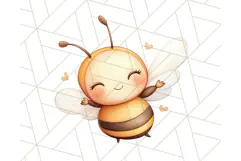 Adorable Bee Clipart PNG, Kawaii Bumblebee Illustrations Product Image 4