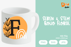 Seren &amp; Stem Boho Floral Monogram Product Image 1