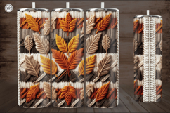 4 Knited Fall Seamless Tumbler Wrap 20 oz Product Image 5