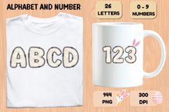 Easter Day Alphabet PNG - Letters &amp; Numbers Clipart 300 DPI Product Image 6