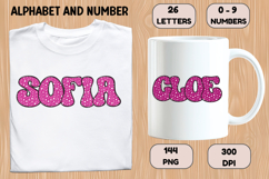 Polka Dots Alphabet Letters &amp; Numbers Clipart PNG 300DPI Product Image 6