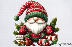 Christmas gnome Winter clipart PNG Product Image 1