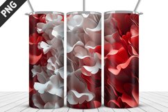 3D Flowers Tumbler Wrap | Sublimation Design | Tumble PNG Product Image 5