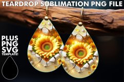 Sparkling Teardrop Earrings Ideas, 3D Heart Product Image 1