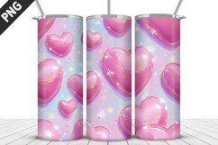 Lovely Hearts Tumbler Design | Valentine&#039;s Day Tumbler Wrap Product Image 1