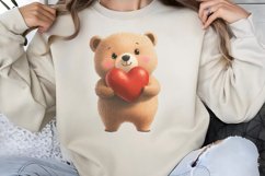 Cute Watercolor Valentines Day Clipart PNG Product Image 1