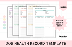 Dog Health Record Template 2 Product Image 1