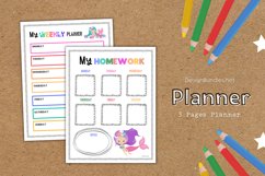 Colorful Mermaid Educational Planner Product Image 2