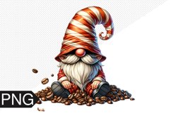 Coffee Gnome Sublimation - Clipart PNG Design Product Image 1
