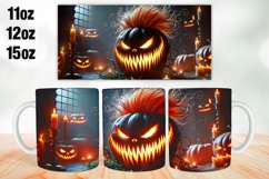 Halloween Pumpkins Mug Wrap Sublimation 11oz, 12oz, 15oz Product Image 1
