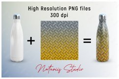 2 Diamond Plate Templates - 17 oz Water Bottle. Product Image 3