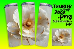 Spring Garden Glamour: 3D Tumbler Art Product Image 1