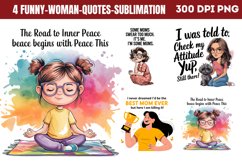 Funny Woman Quotes Sublimation PNG Product Image 1