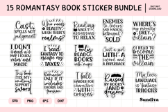 15 Printable Magic and Fantasy Book Lover Sticker Bundle Product Image 1