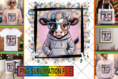 Bright TSHIRT Magic PNG, Cute Cow Product Image 1