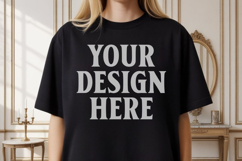 Comfort Colors 1717 Black TShirt Mockup, CC1717 mockup, Tran Product Image 2
