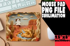 Fall Halloween 3D Mouse Pad Design Keychain Sublimation Product Image 1