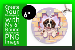 Sophisticated Round Design for Coasters , Cute Dog Product Image 1
