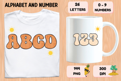 Summer Alphabet &amp; Numbers PNG Clipart Doodle Letters 300 DPI Product Image 6