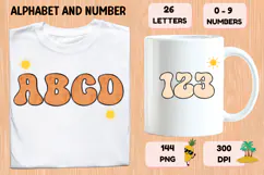 Summer Alphabet & Numbers PNG Clipart Doodle Letters 300 DPI Product Image 6