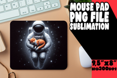 Blissful Mouse Pad Sublimation Ideas, Astronaut Product Image 1