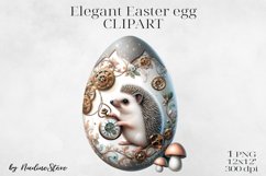Elegant Easter egg Clipart BUNDLE PNG. Product Image 18